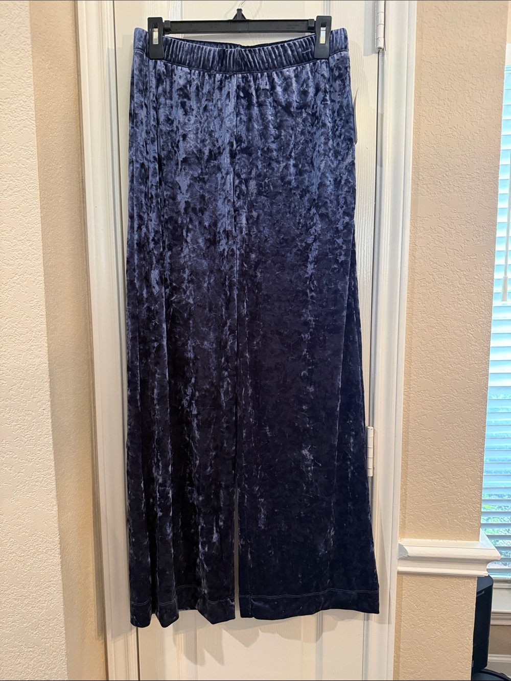 a new day Crushed Velvet Navy Maxi Skirt